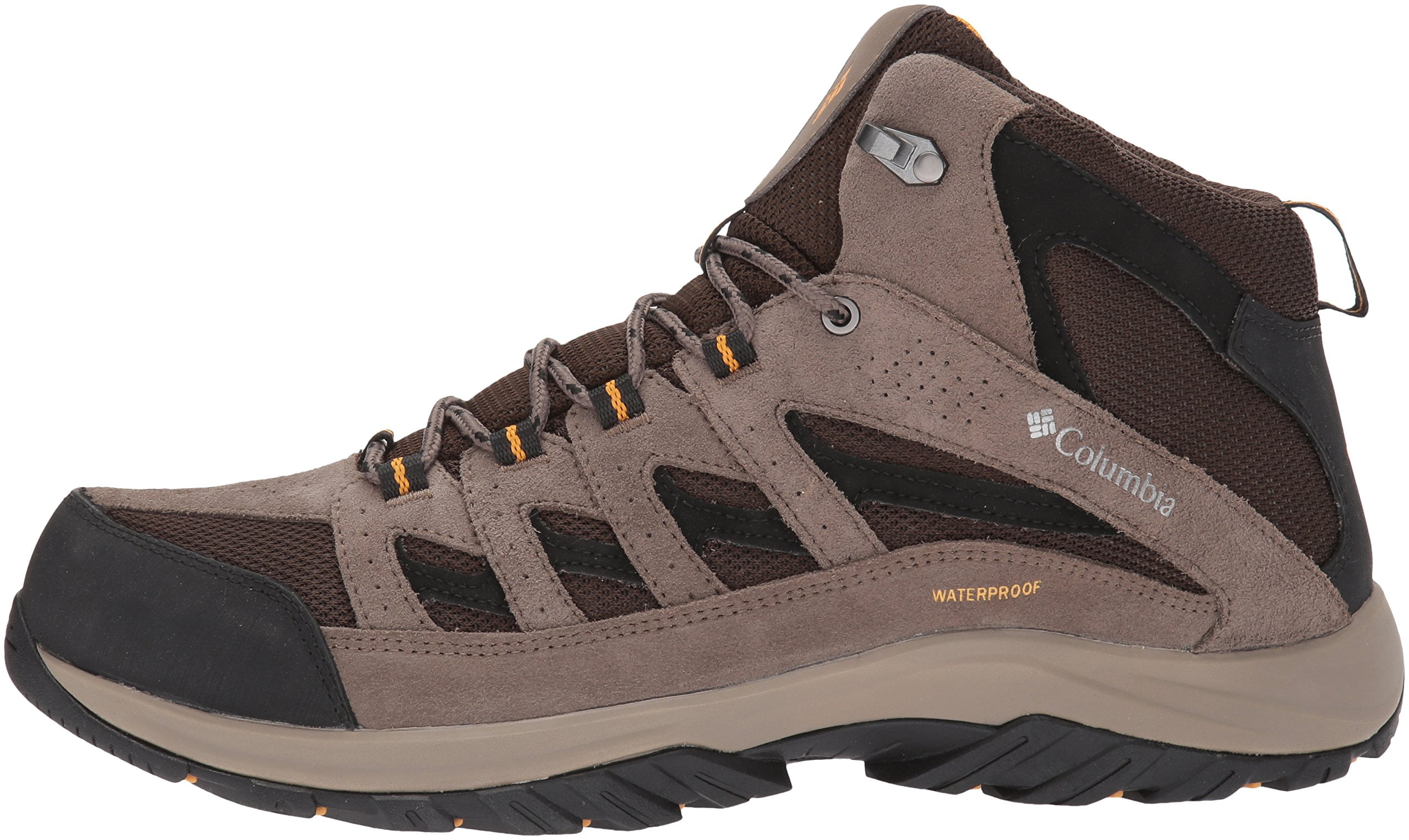 Columbia| (CRESTWOOD MID WATERPROOF WIDE (1765382-042)) Columbia Crestwood Mid Wide Width Hiking Boot Grey | 1765382