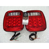 Jeep TJ Wrangler 2001-2006 LED Tail Light Kit with Flasher Relay and LED Backups