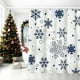 thumbnail image 1 of CaiYueKe Winter Shower Curtains for Bathroom Snowflake Shower Curtain Christmas Bathroom Decor Winter Holiday Washable Durable Fabric Bathroom Curtains 71x35.4 Inch, 1 of 7