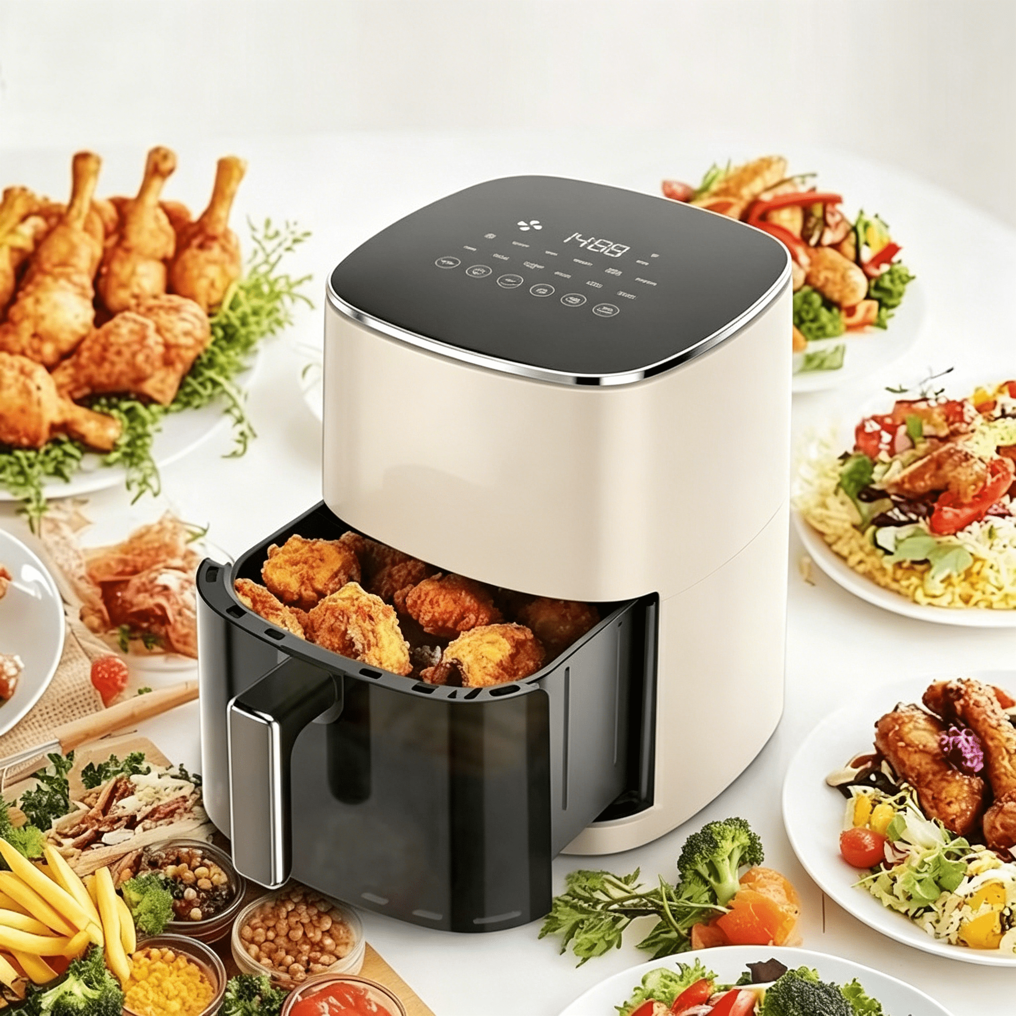 4-in-1 Electric Hot Pot & Grill Combo, Breakfast Maker, Dual Temp