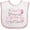 White and Pink, variant on Inktastic Future Softball Player Girls Girls Baby Bib