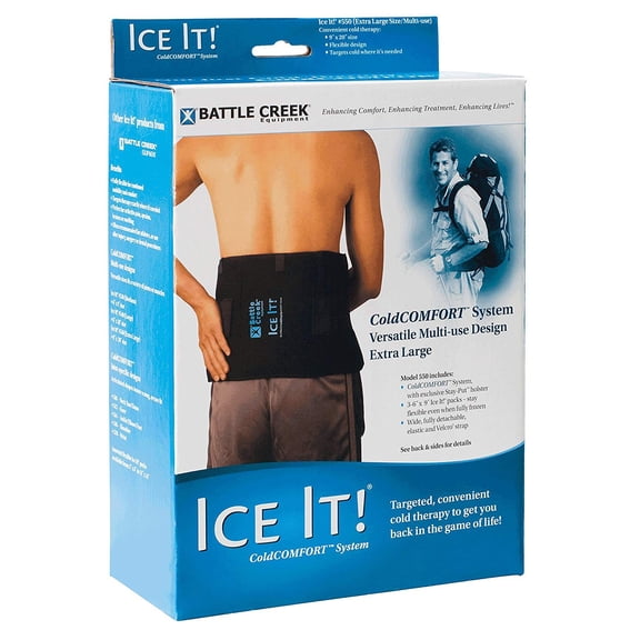 Battle Creek Equipment Ice It Deluxe Wrap Therapeutic System Cover And Strap, 6 X 9 Inches - 1 Ea