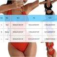thumbnail image 3 of Erwazi One Piece Swimsuits for Women Solid Slim Monokini Padded Casual Vacation Pool Swim Bathing Suit, 3 of 5