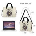 thumbnail image 3 of FORMRS 16" Laptop Sleeve Bag Carrying Case with Handle Travel Shoulder Briefcase, Beige Astronaut Planet, 3 of 8