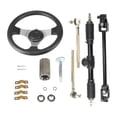 thumbnail image 3 of Kit de volante de acero,Kit de volante de acero de 300 mm con piñón y cremallera,Juego de eje ajustable de repuesto para Go de 110 ,Conjunto de direión para karts,cuatriciclos, y, 3 of 8