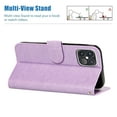 thumbnail image 3 of Embossed Mandala Case for iPhone 13 Pro Max 6.7" 2021(5G), Allytech PU Leather Shock-Absorbent Bumper Card Slots Kickstand Magnetic Closure Case with Hand Strap Cover for iPhone 13 Pro Max 2021,Purple, 3 of 6