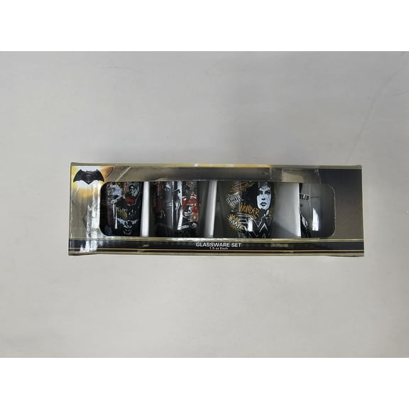 Batman V Superman 4 Piece Shot Glass Set