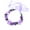 Purple, variant on KUIZAP Bohemian Style Woman Hair Flower Crown Wedding Party Hair Wreath Garland Girls Flower Headband Brown Hair Accessories(Blue)