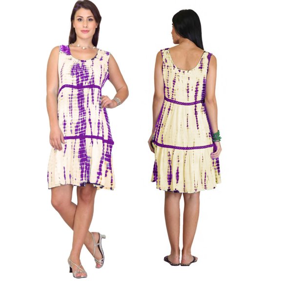 Women's Summer Print Casual Dress, Sun Dress, Tie-Dye Prints Casual or Office