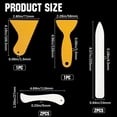 thumbnail image 2 of 2 Sets Bone Folder Paper Creaser Set Folding Scoring Burnishing Crafting Scrapbooking Origami Tools with 2pcs Scrapper for DIY Bookbinding Paper Leather Crafts Quilting Office Supplies for DIY, 2 of 6