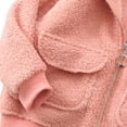 thumbnail image 4 of Cethrio Girls Fleece Jackets Size 7-8T, Warm Zip up Hooded Long Sleeve Winter Outerwear Pink, 4 of 4