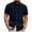 Navy, variant on Hesxuno Men's Collarless Dress Shirt Slim Fit Linen Cotton Button Down Shirts Basic Solid Comfortable Breathable Casual Work Shirts Beige S