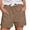 r-1187Coffee295, variant on MEZZALL Women Straight Leg Casual Shorts High Waist Sports Loose Casual Fashion Shorts Vacation Solid Color Summer Daily Bottoms