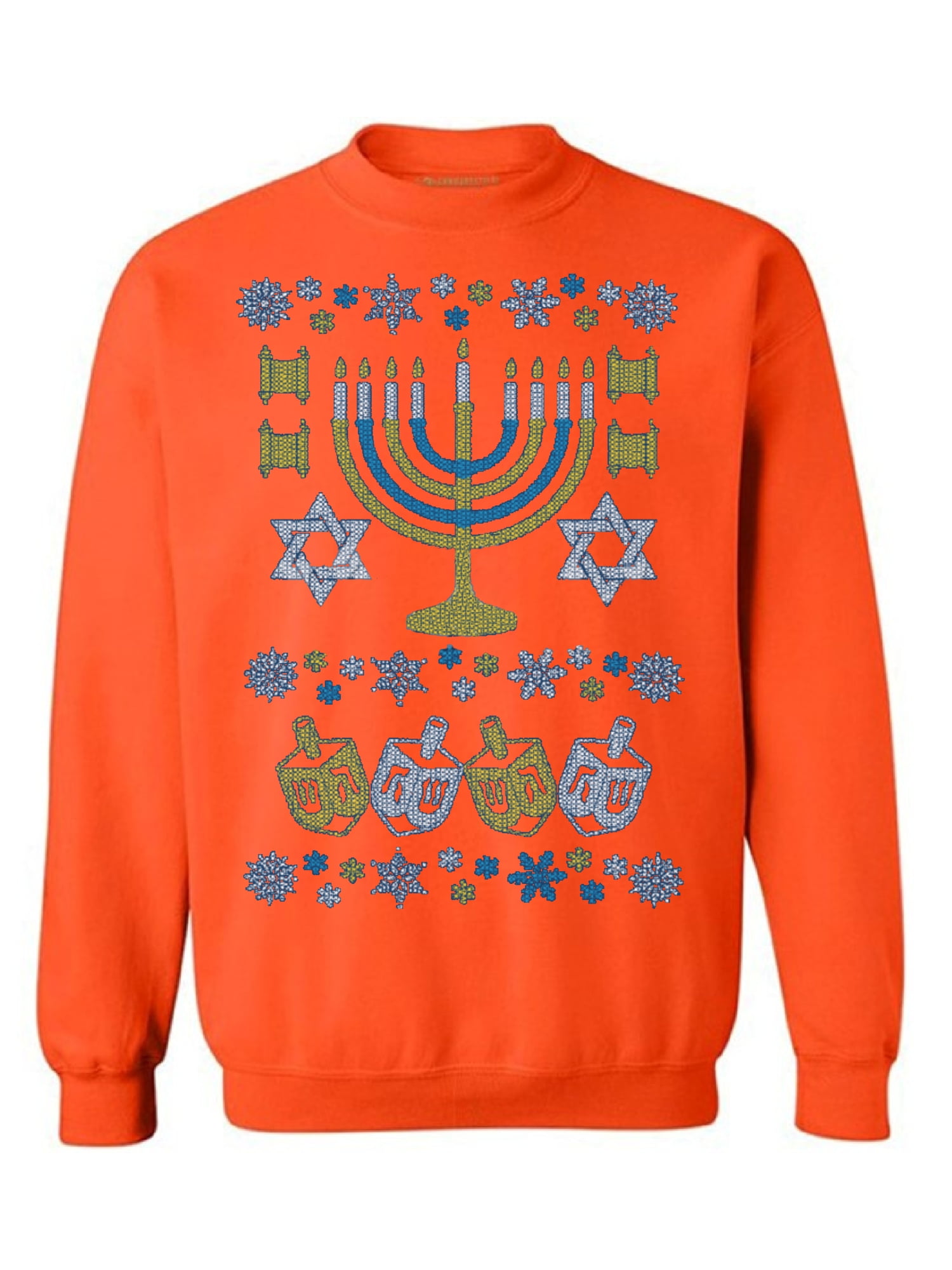 Awkward Styles Awkward Styles Hanukkah Menorah Sweatshirt for