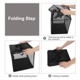 thumbnail image 5 of EEEkit Mesh Laundry Hamper, Black Collapsible Storage Basket, Dirty Clothes Organizer with Handles, 5 of 6