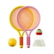 thumbnail image 2 of Juego de bádminton y tenis para niños con pelota y volante, regalo de raqueta de tenis. rosa amarillo, 2 of 9