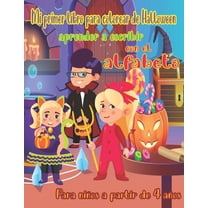 Mi primer libro para colorear de Halloween aprender a escribir con el alfabeto, para niños a partir de 4 años (Paperback)