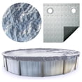 thumbnail image 1 of Swimline Hydrotools Silver King Winter Cover for 12x24 Ft Above Ground Pools, 1 of 7