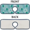 thumbnail image 6 of SKYSONIC Faucet Absorbent Mat 4 Pcs Fir Trees Snowflakes Kitchen Faucet Splash Catcher Washable Counter Drying Pads Behind Faucet for Kitchen Bathroom, 6 of 7