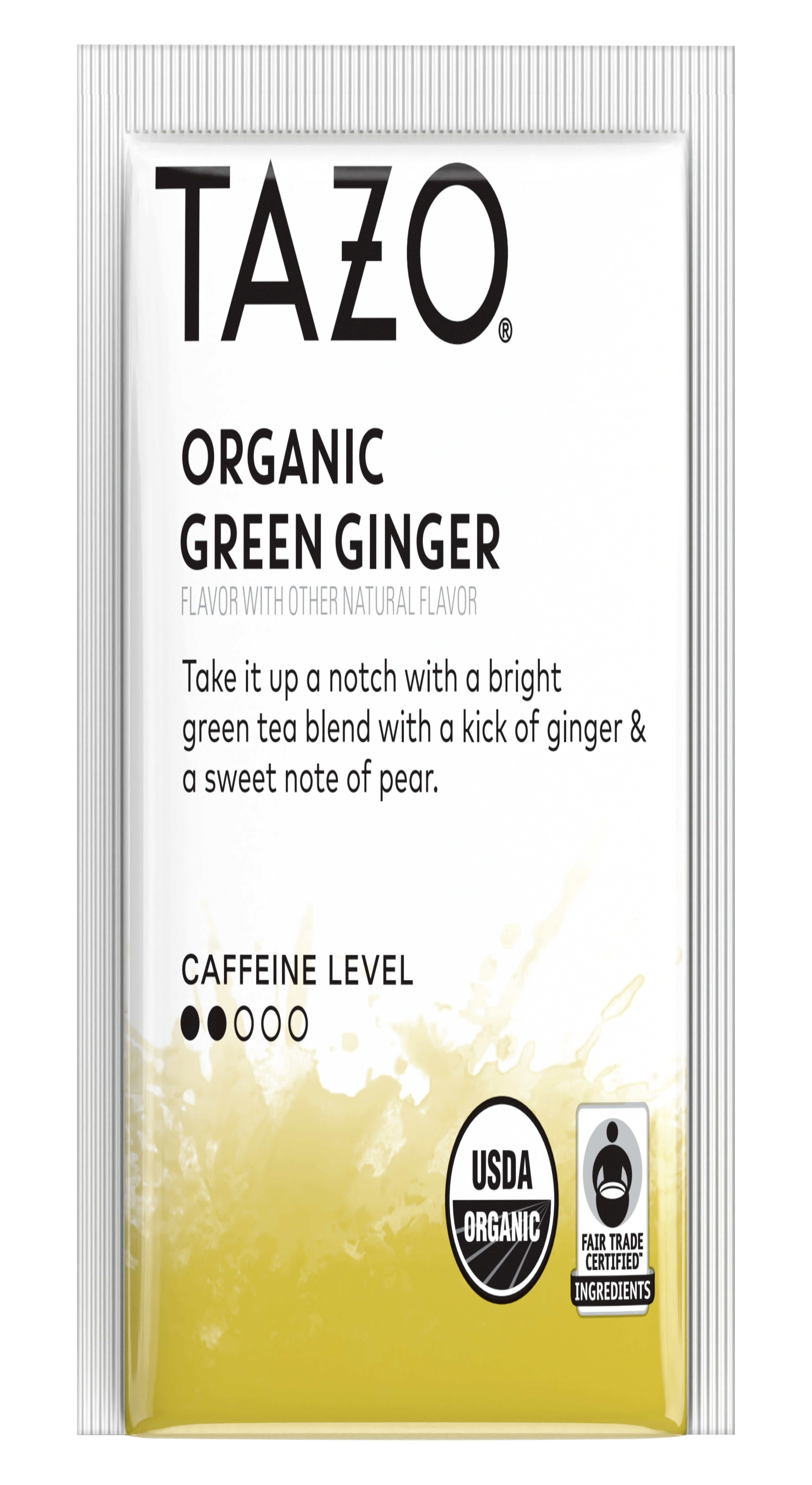 Tazo 10794522003560 1.23 oz. Tea Bags - Organic Green Ginger (96/Carton)