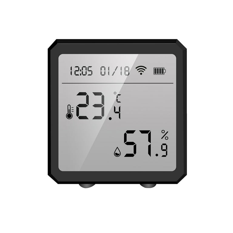 Smart WIFI Indoor Outdoor Hygrometer Thermometer Alexa Google App