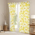 thumbnail image 3 of Homewish Vibrant Yellow Flower Blackout Curtains Set of 2 (52x84 Each) for Kid, Groovy Daisy Floral Window Curtains, Kawaii Cartoon Theme Curtains and Drapes, Living Room Curtains Decor, 3 of 6