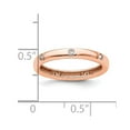 thumbnail image 4 of Auriga Fine Jewelry 14K Rose Gold Size 5.5 Bezel-set 1/10 carat Diamond Complete Eternity Band for Women, 4 of 6