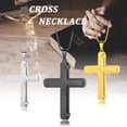 thumbnail image 5 of Jewmon Bible Verse Cross Necklace for Women Stainless Steel Jesus Christ Crucifix Cross Pendant Chain Catholic Jewelry Christams Day Gifts for Him, 5 of 8