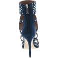 thumbnail image 4 of CAPE ROBBIN Blaire-5 Womens Open Toe Strappy Cuff Stiletto High Heel Rhinestone Sandals, 4 of 7