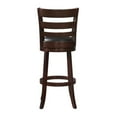thumbnail image 4 of Home Square 2 Piece 29" Faux Leather Swivel Wood Bar Stool Set in Dark Cherry, 4 of 7