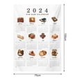 thumbnail image 3 of Mdesiwst Large Bedroom Wall Calendar 2024 Wall Calendar Large Soft Washable Living Room Bedroom Wall Hanging Tapestry Backdrop Decoration Cloth 12 Months, 3 of 6