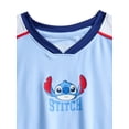 thumbnail image 6 of Stitch Girls Active V-Neck Graphic Jersey with Short Sleeves, Sizes 4-12, 6 of 7