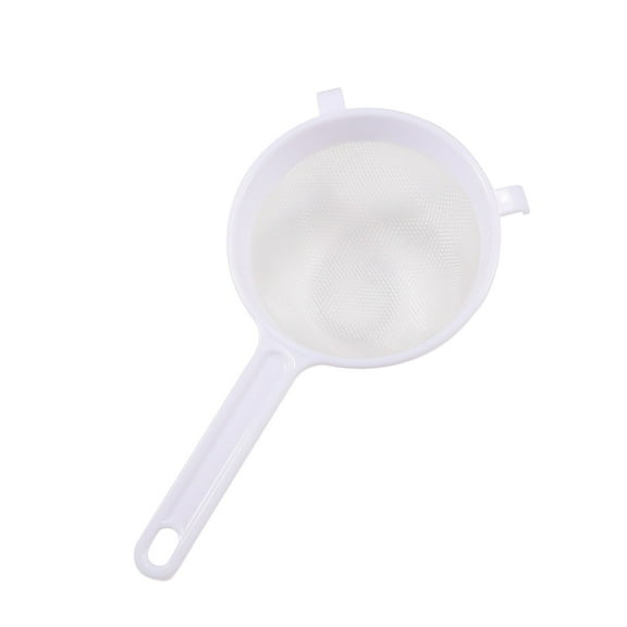 12CM Fine Mesh Strainers Plastic Colander Sieve Sifters Reusable Coffee Filter with Long Handle Kitchen Tools for Kitchen Rice Juice Quinoa Food Flour Baking