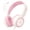 Pink and White, variant on Kids Headphones, 85/94dB Safe Volume Kids Headphones for School Computer, Kids Wired Headphones with Built-in Microphone, Noise Isolation, Adjustable Headphones Wired for Kids, Girls, Boys, Tablet