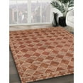 thumbnail image 2 of Ahgly Company Indoor Square Contemporary Mahogany Brown Abstract Area Rugs, 5' Square, 2 of 6