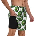 thumbnail image 3 of Daiia Happy Watermelon Mens Swim Trunks Swim Shorts Quick Dry Swim Shorts with Mesh Lining Pockets-3X-Large, 3 of 9