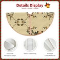 thumbnail image 5 of Bingfone Christmas Tree Skirt Mat Christmas Decoration Interior 48"-Vintage Bird, 5 of 8