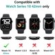 thumbnail image 3 of 5 Piezas Funda con Protector Pantalla Compatible con Apple Watch Series 11/Series 10 42mm, PC Carcasa HD Cristal Templado Protector Ultra-Thin Anti-Rasguños, Claro, Negro, Verde, Plata, Rosa, 3 of 13