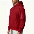 thumbnail image 4 of Luvrsol Men's Hoodies Drawstring Sweatshirt Solid Basic Long Sleeve Pullover Tops S-2XL, 4 of 9