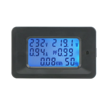 20A Digital Voltage Meter Energy Meter LCD 5KW Power Factor Energy Frequency Meters Voltmeter Ammeter Current Amps Watt Meter Tester Detector (Best Cycling Power Meter)