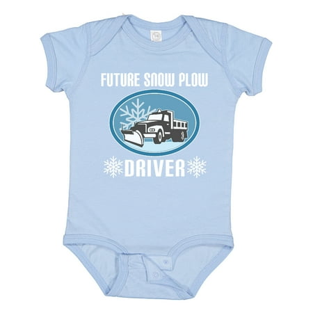 

Inktastic Future Snow Plow Truck Driver Gift Baby Boy or Baby Girl Bodysuit