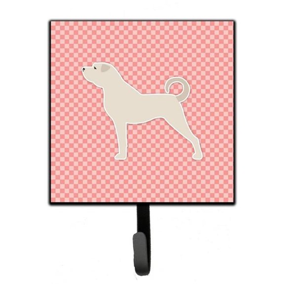 Carolines Treasures BB3677SH4 Anatolian Shepherd Checkerboard Pink Leash or Key Holder