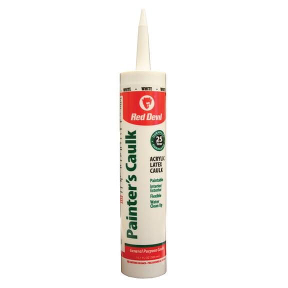 Red Devil Speed Demon Acrylic Caulk, 10.1-oz. Cartridge, White - 12 CTG (630-0736)