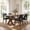 Black, variant on Modern Faux Leather 20.7" W Upholstered Dining Chairs Set of 2, Thick Foam Cushion Kitchen & Dining Room Chairs with Solid Wood Legs, Beige