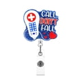 thumbnail image 1 of Creative Doctor Nurse Words Style Rotate Clip Retractable Badge Reel Card Holder Exhibition Name Card Parts green, 1 of 5