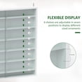 thumbnail image 4 of HOMCOM 7-Storey Wall Shelf Display Cabinet, Shot Glass Display Case, 4 of 10