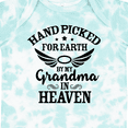 thumbnail image 4 of Inktastic Handpicked for Earth by My Grandma in Heaven Angel Wings Boys or Girls Baby Bodysuit, 4 of 5