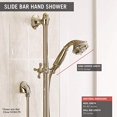 thumbnail image 3 of Delta 51308-PN Universal Showering Components H2Okinetic 3-Setting Slide Bar Hand Shower - Polished Nickel, 3 of 5