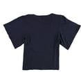 thumbnail image 2 of TRULY MADLY DEEPLY Womens Solid Boxy Basic T-Shirt, Blue, Small, 2 of 2