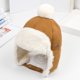 thumbnail image 5 of Gorro de invierno para niños, gorro con protección auditiva para bebés, gorro cálido y versátil con forro polar para niños y niñas, 5 of 5